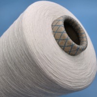 Offre Spéciale Fil Mélangé Coton Polyester MVS CVC 65/35 32S 40S Filé Vortex pour Tissu Tricoté