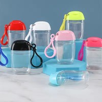 Flacon pulvérisateur antibactérien portable mini format voyage pour désinfectant pour les mains, porte-clés, flacon de parfum de poche en plastique PET imprimé UV