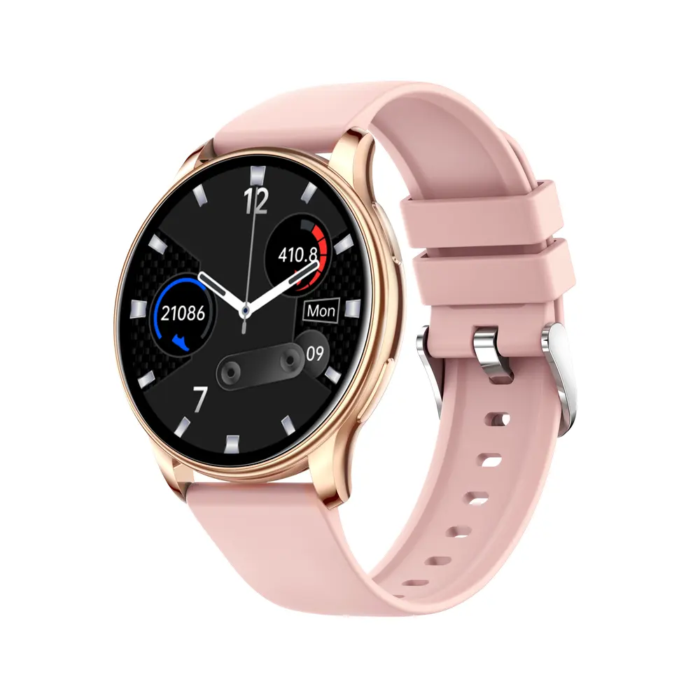 1.32" 360*360 Full circle touch screen smart watch Y23 Zinc alloy Sleep monitor Sedentary remind Heart rate SPO2 Smart Watch
