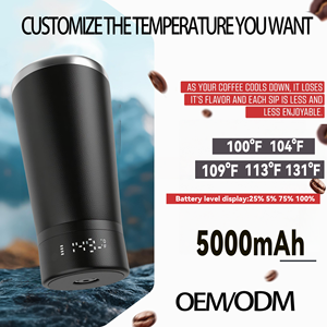 <span class=keywords><strong>Taza</strong></span> de café <span class=keywords><strong>autocalentable</strong></span> con control de temperatura personalizado, <span class=keywords><strong>taza</strong></span> de calefacción portátil para viajes con batería incorporada - Product Image 4