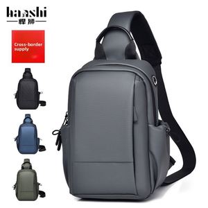 Sac bandoulière unisexe transfrontalier – Sac de voyage tendance avec interface USB et résistance aux chocs - Product Image 3