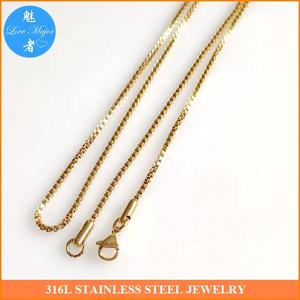 Joyería de acero inoxidable chapada en oro, collar de Venecia de cadena fina para mujer, regalo de joya de moda - Product Image 4