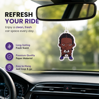 Désodorisant de voiture en papier personnalisé, promotionnel, économique et tendance, avec capteur de vibration à entraînement électrique pour une utilisation portable dans les toilettes