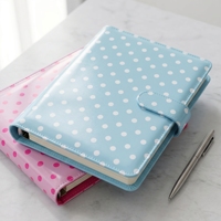 Carnet de notes A5 personnalisé en cuir avec logo imprimé, reliure à anneaux, plusieurs options de couleurs, pour étudiants