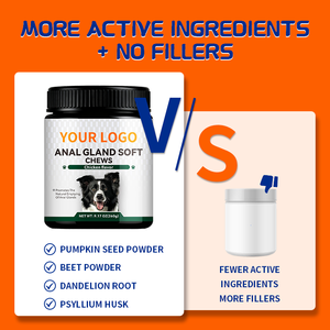 מותאם אישית אריזת תווית 2-in-1 כלב תוספת בריאות לחיות מחמד אבקת עיכול & אנאל - Product Image 2