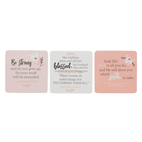 Nouvelles cartes de prière et d'affirmation avec versets bibliques personnalisés pour chaque matin, pour l'étude des Écritures et la mémorisation, avec boîte en métal