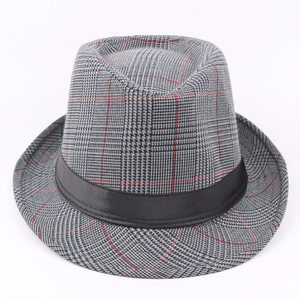 Wholesale <strong>Men</strong> <strong>Fedora</strong> <strong>Hats</strong> <strong>Men</strong> Custom Logo Fashion Classic Winter Vintage <strong>Fedora</strong> Jazz <strong>Hats</strong> for <strong>Men</strong> Ribboned <strong>Hat</strong> - Product Image 2