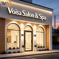 Lettre lumineuse acrylique 3D personnalisée panneau avec logo LED pour la décoration des entreprises de salon de spa