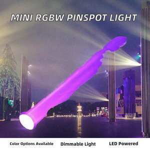 Équipement DJ en gros d'usine, projecteurs disco <span class=keywords><strong>Pinspot</strong></span>, DMX 15W <span class=keywords><strong>RGBW</strong></span> 4-en-1, mini faisceau LED <span class=keywords><strong>Pinspot</strong></span>, parc à thème, CRI 95 IP20 - Product Image 2