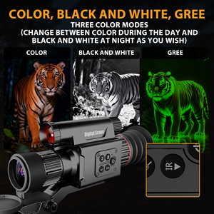 शिकार-इन्फ्रारेड के लिए सामरिक डिजिटल नाइट विजन और फिल स्कोप, माउंट और मोनोऑक्यूलर के साथ लंबी रेंज - Product Image 6