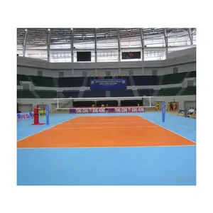 High quality volleyball court plastic floor available from stock 4.5mm thick and highly elastic for comfortable foot feel