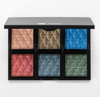 Rouge à lèvres mat marque privée Palette de maquillage imperméable à l'eau Matte and Shimmers Palette de fard à paupières imperméable longue durée