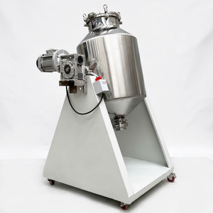 Mélangeur de poudre automatique à double cône, mélangeur conique pour granulés secs entièrement en SUS304 avec garde-corps de sécurité - Product Image 1