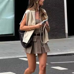 Nouvelle arrivée, robes pour femmes de haute qualité, robes sexy à décolleté plongeant, robes vintage mini moulantes - Product Image 3