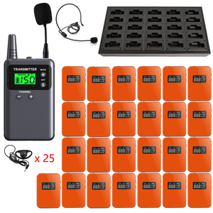 ระบบไกด์นำเที่ยวไร้สาย Yingmi 008E 2.4GHz ระยะ 250 ม. แบตเตอรี่ใช้งานได้ 25 ชม. ระบบเสียงนำเที่ยวแบบทางเดียวสำหรับพิพิธภัณฑ์และโรงงาน - Product Image 1
