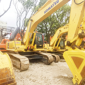 Excavadora de cadenas usada Komatsu PC300-7, modelo Bobcat, con componentes de motor y bomba originales, para trabajos de construcción de segunda mano. - Product Image 1