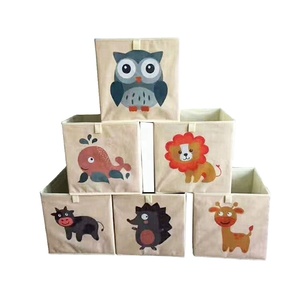 Animal <strong>Storage</strong> Bins Toy Stackable <strong>Storage</strong> Cubes for Kids Modern Rectangle <strong>Folding</strong> Home <strong>Storage</strong> <strong>Box</strong> Foldable Cube <strong>Box</strong>, Fabric - Product Image 6