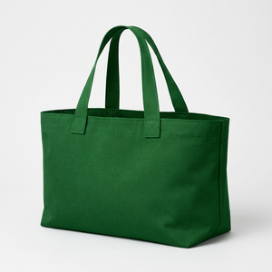 Bolsa de mano personalizada para mujer, de algodón, con logo personalizado, doble asa, serigrafiada, de alta calidad, tamaño grande, para compras. - Product Image 2