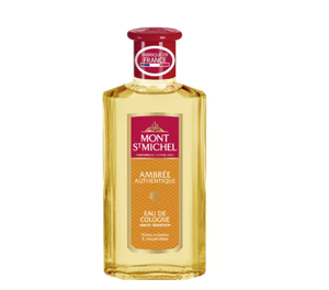 Mont St Michel Ambree Authentique Eau de Cologne 250ml Parfum Boisé Longue Durée Unisexe Fabriqué en France - Product Image 1