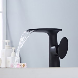 Mitigeur de lavabo en laiton monté sur le pont lavage à l'eau froide et chaude main goutte d'eau disque en céramique robinet de salle de bain Ware - Product Image 5