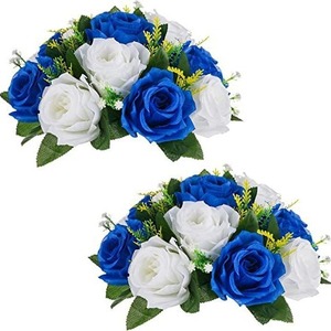 Bola de Flores de Rosa de Seda Artificial para Decoración de Columnas Romanas en Bodas, Autos de Boda, Salones de Fiesta y Eventos, Venta al por Mayor de Artículos Florales - Product Image 5