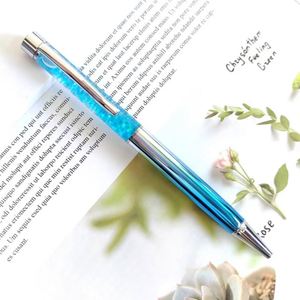 Stylo bille à paillettes dégradées métalliques très prisé avec sequins colorés - Stylo cadeau à encre gel pour une écriture fluide - Product Image 3