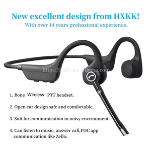 Auriculares Intercomunicador Zello PTT para Teléfono Móvil, Sistema Android, Auriculares Inalámbricos de Conducción Ósea con Micrófono - Product Image 2