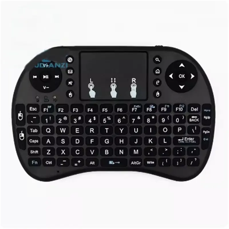 2.4G Air Mouse con tastiera Touchpad i8 arabica francese spagnolo russo retroilluminato Mini tastiera senza fili