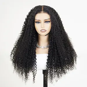 Big Size 6*5 Lace Wig Wear Go Glueless Curly Wig Pre-Bleached Knots Pre-Cut Lace Brazilian Virgin Human Hair Wig