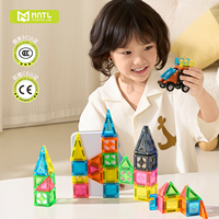 MNTL 3.75CM Mini Tuiles Magnétiques Créatives Blocs de Construction Magnétiques 50 Pièces Blocs Néon Portables Tuiles Magnétiques Jouets STEM de Voyage