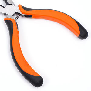 Pince à bec effilé Procraft de 5 pouces, mâchoires dentelées, en acier au chrome-vanadium, outil de qualité industrielle, pince de réparation, poignée orange - Product Image 1