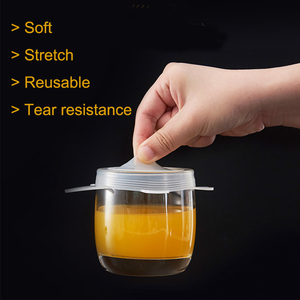 Coperchi per Alimenti in Silicone Pieghevoli di Grado Alimentare, Ecologici, Lavabili in Lavastoviglie, Personalizzabili per la Conservazione degli Alimenti - Product Image 3