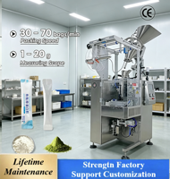 Machine d'emballage verticale automatique YS-65JLF-Y pour film/plastique, avec coupe d'angle, pour scellage de sachets de lait en poudre et de probiotiques