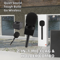 Microphone cravate filaire sans fil avec réduction automatique du bruit, faible latence, pour smartphone, tablette, vlogging et enregistrement vidéo