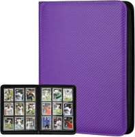 Porte-cartes de jeu de cartes à collectionner Yugioh Jinda 9 poches 360 emplacements, en cuir PU avec fermeture éclair, épaisseur 3 pouces