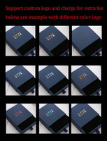 Offre Spéciale Logo personnalisé impression brun bleu papier Kraft petit tiroir bijoux emballage boîte Bracelet Bracelet cadeau paquet boîtes minces