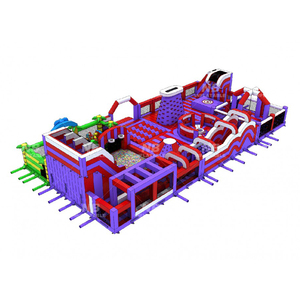 Children <b>Inflatable</b> Obstacle Course Amusement Park <b>Games</b> Theme Rides Outdoor Bouncer PVC Material Customized <b>Inflatable</b> Obstacle - Product Image 4