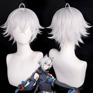 Peluca de Pelo Sintético Corto Blanco para Cosplay de Seth Lowell de Zenless Zone Zero, Disfraz de Anime para Hombre, Halloween, GAHC-030 - Product Image 1
