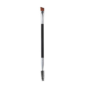 Brosse à sourcils portable à double usage avec manche en plastique tête plate biseautée/conception en spirale pour l'application de mascara crayon à sourcils - Product Image 6