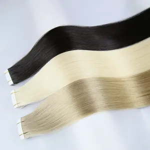 hot selling cheap tape in naturalizing 100% human hair extensions supplier hair tape in human hair extension 90cm