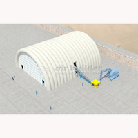 Entrepôt moderne gonflable à air, personnalisé, durable, résistant au vent et au soleil, facile à installer, étanche en PVC thermosoudé, alimenté par prise électrique
