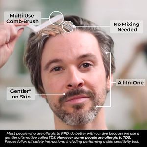 Kit Colorante per <span class=keywords><strong>Capelli</strong></span> OEM R'ENDASE per Uomo - Copertura Completa dei <span class=keywords><strong>Capelli</strong></span> Grigi - Tinta Marrone Medio - Facile da Applicare su <span class=keywords><strong>Capelli</strong></span> o <span class=keywords><strong>Barba</strong></span> per Copertura 100% dei <span class=keywords><strong>Capelli</strong></span> Grigi - Product Image 2