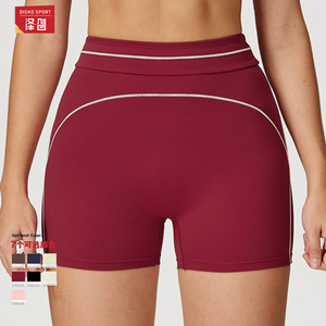 Shorts Deportivos de Cintura Alta Zechuang para Mujer, Secado Rápido, Absorción de Humedad, para Yoga, Running, Fitness, Verano 2025 - Product Image 5