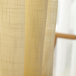 Rideau plissé Heybei Double Fly Yarn en polyester épais blanc, <span class=keywords><strong>non</strong></span> <span class=keywords><strong>transparent</strong></span>, avec rideau lumineux intégré - Product Image 2