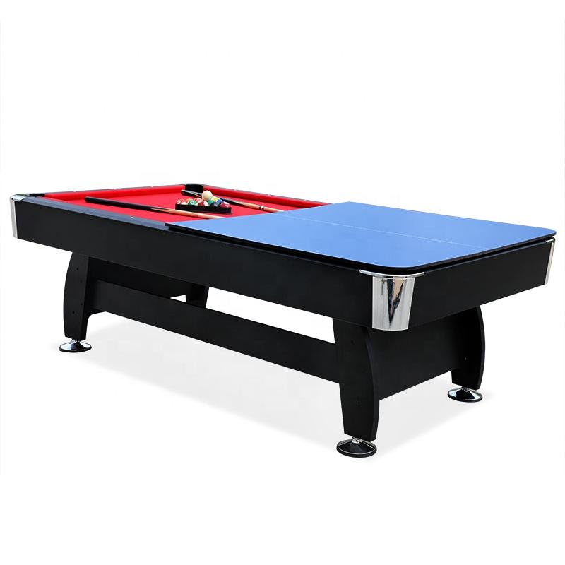 8FTダイニングビリヤード台3in1組み合わせ機能卓球トップビリヤード