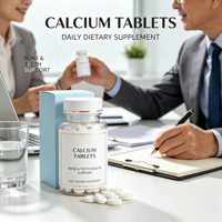 Comprimés de carbonate de calcium, source de calcium de qualité supérieure, complément alimentaire