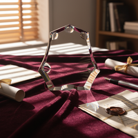 Trophée en cristal optique K9 poli à la main - Design géométrique moderne, effet lumineux irisé, gravure au laser, impression par transfert thermique