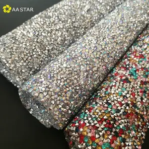 Neuankömmling bling Wärme übertragung Hotfix Strass Epoxy Strass Blätter DIY Zubehör