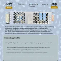 MFW Optoelectronics MPS-2400 Smart Control Wasserdichter LED-Streifenlichtschalter Netzteil 24V DC Treiber Einzelne Dimmung 80%
