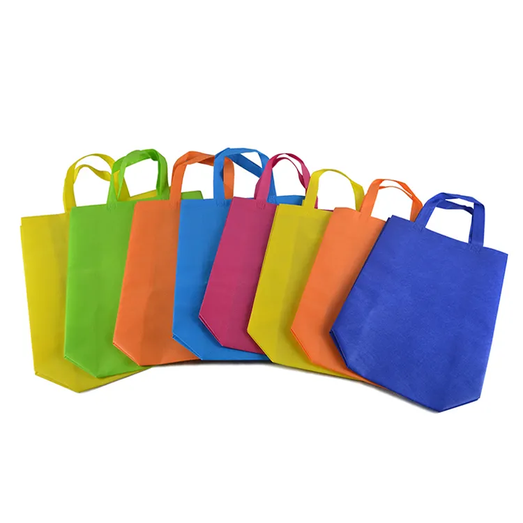Optioneel Kleur Leeg Gedrukt Niet Geweven Stof Carry Gift Bag met Aanpassen